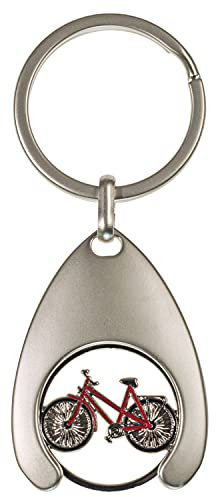 happyROSS Portachiavi con chip per carrello della spesa, metallizzato, 77x39mm