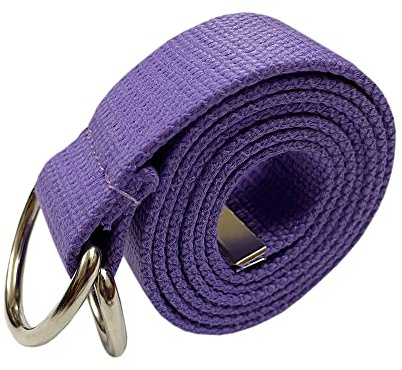 Oneyijun Trenzado Lienzo Cinturón Mujeres Hombres con Doble Plata Metal Hebilla con anilla en D Casual Unisexo 113cm
