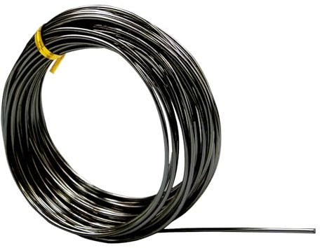 2mm Aluminum Craft Wire, 12 Gauge Crafting Wire Sculpting Wire | Black Wire for Sculpting, Modelling, Skeleton, Floral Making, Jewelry Making, Wire Weaving and Wrapping