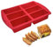 Moule Mini Cake 6 Cavités Moule Gateau Rectangulaire 10x5X4cm Moule Mini Pâté -Silicone Moule Pâtisserie Rectangulaire individuelle Gateau Moule Profond 4cm