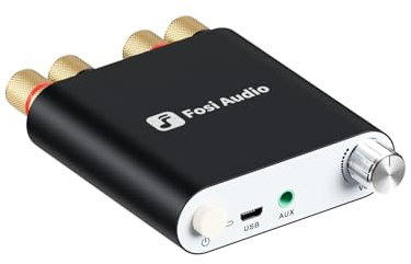 Fosi Audio ZK-1002D Bluetooth 5.0 Mini Amplificatore Audio 100W x 2, Amplificatore di Potenza Due Chip TPA3116D2, Amplificatore HiFi Stereo Digitale con AUX/USB/Ingresso, Amplificatore Casse Passive