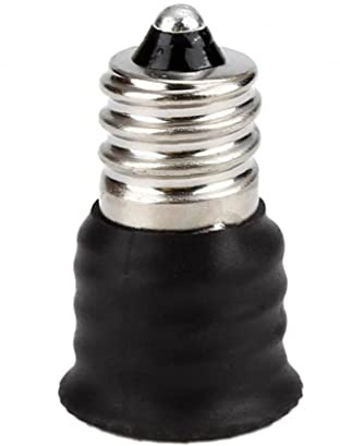 Onsinic E12/E14 Cambiatore Portatile Resistente Calore Convertitore a Vite Bassi LED Lampadina Adattatore Portabicchiere