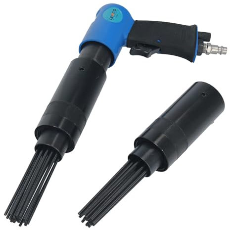 GEPCO Druckluft Nadelentroster Ersatzkopf Nadelpistole Entroster Pneumatischer Nadelhammer Rostentferner 4000 U/min 260 l/min