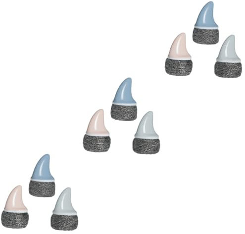 minkissy Reinigungsbürste mit Griff, Reinigungskugel für Küche, Edelstahl, Scheuerschwamm mit Griff, Schwamm, Drahtborsten, Bürste, Spülhandschuhe, Schrubber, Küche, Topfreiniger, Metall-Packung, 9