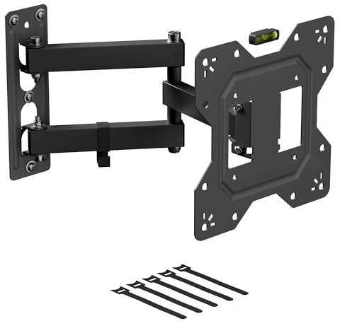 D-Line Support Mural TV pour 23 à 50 Pouces, offrant Une Totale liberté de Mouvement, Formats VESA 100x100 mm à 200x200 mm - Peut Soutenir Un Poids Maximum de 30 kg