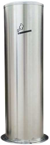 LNGCLTEZ Outdoor Floor Ashtray Simple Stainless Steel Cigarette Butt Column Ash Column Cigarette Butt Collector Cigarette Butt Trash Can Outdoor Ash Bucket,B
