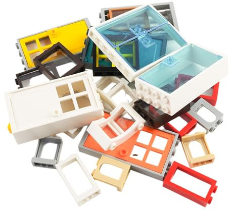 Lego® Fenster und Türen Gemischt für Haus und Gebäude - 25 Stück