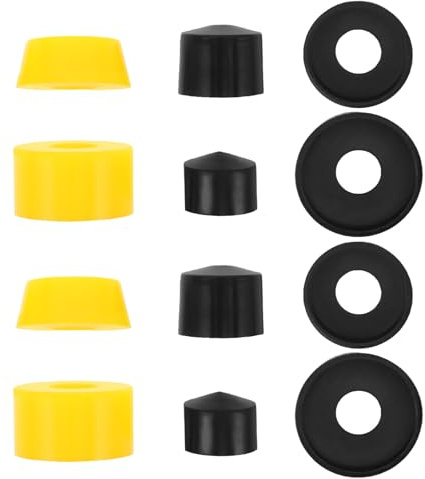 Kisangel Jeu De Bushings PU pour Skateboard Bushing pour Trucks De Skateboard Rondelles De Pivot pour Trucks De Fixation
