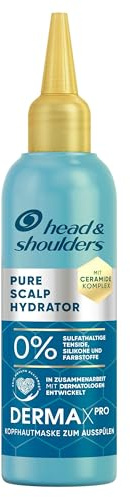 Head & Shoulders DermaXPro Pure Scalp Hydrator Kopfhautmaske zum Ausspülen 145ml, Frei von sulfatierenden Tensiden, Silikonen und Farbstoffen; Mit Ceramid-Komplex