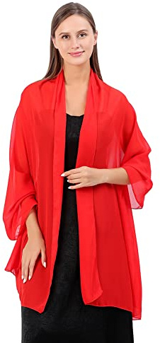 Proumhang Kvinnor Mjuka Chiffonsjalar Scarves Wraps för Brud brudtärna bröllop fest kväll Klänning och speciella tillfällen Klänningar 70cm x 200cm