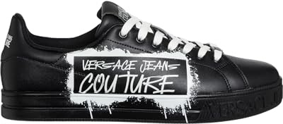 VERSACE JEANS COUTURE Sneakers Court 88 Uomo Black 42 EU