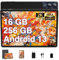 GOODTEL 11 pollici Touch Tablet Android 16GB RAM + 256GB ROM + TF 1TB| Display 2K 2000 * 1200| Octa-Core| 8600mAh| WiFi 5G| GPS| Bluetooth 5.0| 13MP + 5MP, Nero