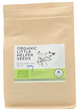 ALMICANNA: Organic Little Helper Seeds/Cover Crop 200g - Begleitpflanzen und Untersaat für Living Soil - Gründüngung für Indoor Cannabis Anbau