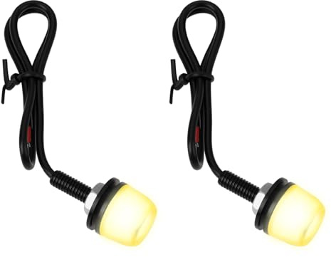 The Lord of the Tools 2 Clignotants LED SMD 18 Mm pour Motos Quads VTT Tricycles Lumière Jaune