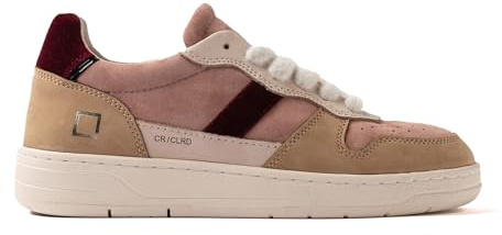 D.A.T.E. Sneaker Court 2.0 - Colored Rose (Rosa, Sistema Taglie Calzature EU, Adulto, Donna, Numero, Media, 37)