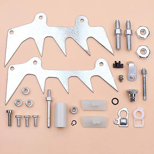 Beixi tid Kedjefångare Adjuster Bumper Spike Strip Avverkning Dog Kompatibel med Stihl MS361 MS341 MS 361 341 kragskruv Bar Stud Nut Kit Chainsaw