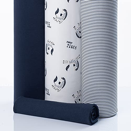 PAWOTEX Jersey stoff meterware Kinder Baumwollstoff meterware Jersey stoff Kinder 100% Baumwolle Jersey stoff kinder mädchen Jersey stoff jungen 150cm x 50cm