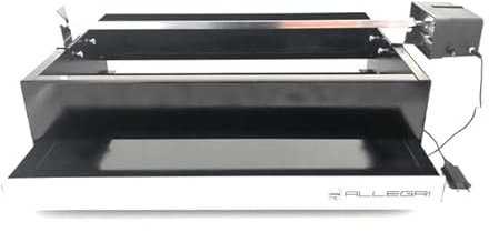 ALLEGRI Barbecue a Carbone/legna con Griglia - Con Girarrosto Alimentazione Usb -Regolazione della velocita'-Portata max 12 kg SPINA USB NON IN DOTAZIONE