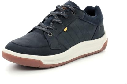 CAT Footwear, APA Cush Schuhe für Herren, hergestellt aus vollnarbigem Rindsleder, strapazierfähiges, gepolstertes Schaumstoff-Fußbett, recyceltes Innenfutter, flexibel für täglichen Halt, Midnight, 8