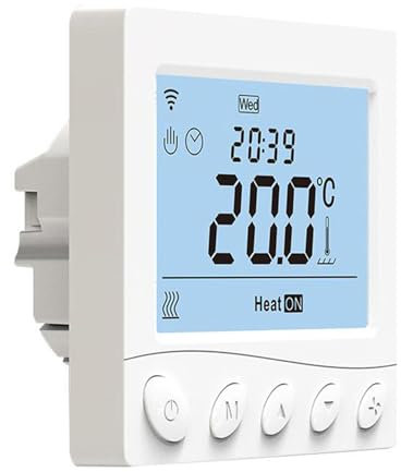 Termostato Nest, Termostato Inteligente con Pantalla LCD Grande, Control Mediante Aplicación de Voz, Programable Semanalmente para el Hogar (Tipo 2)
