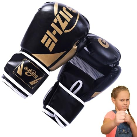 Muay Thai-Handschuhe – Dicke Polsterung MMA-Handschuhe – 170 g / 227 g Trainings-Boxhandschuhe für Mädchen und, Kampfsport, Kickboxausrüstung