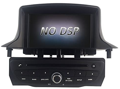 JINFOLI Multimedia GPS-navigering WIFI 1 Din Bilradio Stereo 4G 64G DSP PX5 Android 10.0 Bil DVD-spelare Passar Megane 3 Fluence 2009-2015 Bilstereosystem(Schwarz)