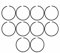 AOIUU 10pcs/lot 38mm X 1.5mm Piston Ring Fit For S-t-i-H-L FS150 FS151 FS220 FS350 Brush Cutter For H-u-s-q-v-a-r-n-a 36 41 136 136LE 137 137E