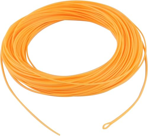 Maxcatch Fly Fishing Line Floating Shooting Line/Running Line with Front Loop, 20LB/30LB, .026’’ .032’’ .037’’ .042’’ (Orange, 0.042’’ / 30lb)