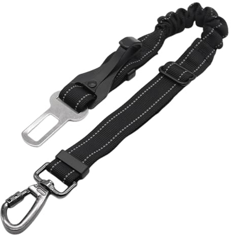 Dreuhuing Säkerhetsbälte för hund för bil | flexibelt säkert koppel | hundbälten | för hundvalp resor utomhusresor dagliga promenader fordon