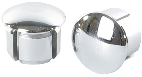 Velox Embouts de guidon Vintage (Chrome) - Chrome