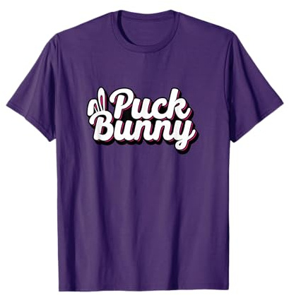 Hockey Puck Bunny Funny Tee Shirt. Girlfriend Wife Gift. T-Shirt