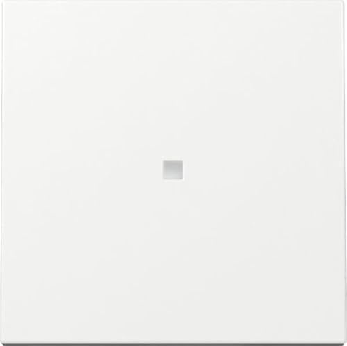 GIRA 329003 Wippe mit Kontrollfenster | Reinweiß glänzend | moderne Schalterwippe | schwimmende Lagerung | LED‑Kontrollfenster | harmonisches Spaltmaß | hochwertige Optik | System 55 kompatibel