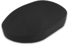 PUREKEYS Medical Mouse Touch Scroll Wireless Black for Hospital, Dentist, Cleanroom, Laboratory and Industrial. Easy to Clean Hygienic Flat and Flexible Silicone