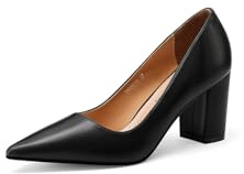 QUEEN HELENA Décolleté Donna Scarpe a Punta Chiusa Casual Eleganti ZM9614 (Nero, Sistema Taglie Calzature EU, Adulto, Donna, Numero, Media, 39)