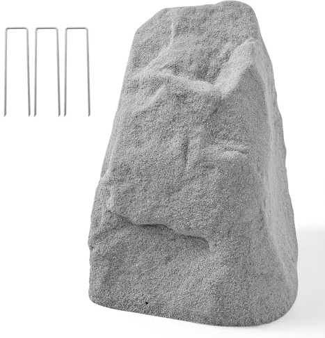 VEVOR Copertura in Finta Roccia, Copertura per Pompa da Pozzo in Finta Roccia per Esterni, Artificiale Pietra Leggera da Giardino Decorazione, per l'Arredo di Giardino Cortile, Grigio, Taglia M