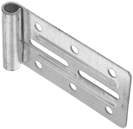 Metálico, Soporte Superior para Puerta de Garaje Plata Repuesto | Bisagra Lateral para Puertas Seccionables, Herraje de Hierro, 1 X, para Reparación Residencial
