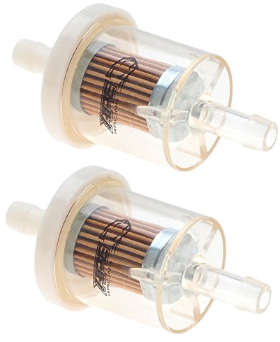 APE RACING Inline Fuel Filter Universal Fuel Filters for Small Engine Motorcycle Lawn Mower (Pack of 2) Replace 691035 49019-0027 AM108356