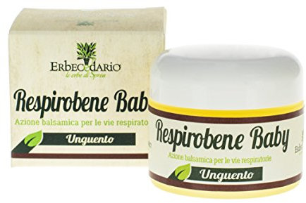 Unguento Balsamico Naturale Per Bambini Respirobene Baby, Balsamico Coadiuvante In Caso Di Naso Chiuso, 1 Vasetto 30ml