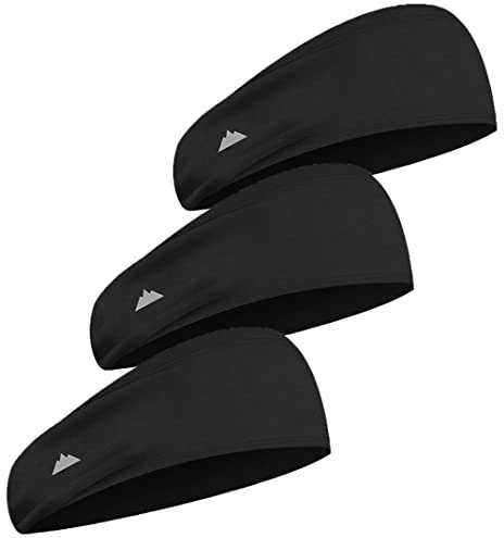 Tough Headware Sport Stirnband Damen Herren - Laufstirnband - Breites Headband für Sport Laufen Wandern - Schweißband für Männer und Frauen - Jogging Lauf Band versch. Farben