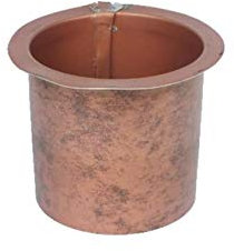 T.E.G. METALLI S.R.L. Bocchetta per Grondaia Canale Piana Vari Diametri e Vari Materiali (80, Alluminio/Rame Antichizzato)