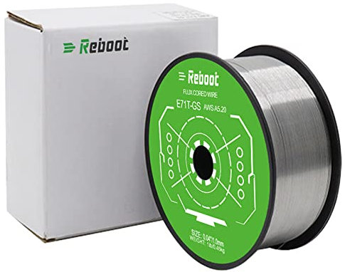Alambre soldador sin gas 1,0 MM 0,5 kg E71T-GS soldadura por arco con protección de gas FCAW para máquina de soldadura de alambre con núcleo sin gas