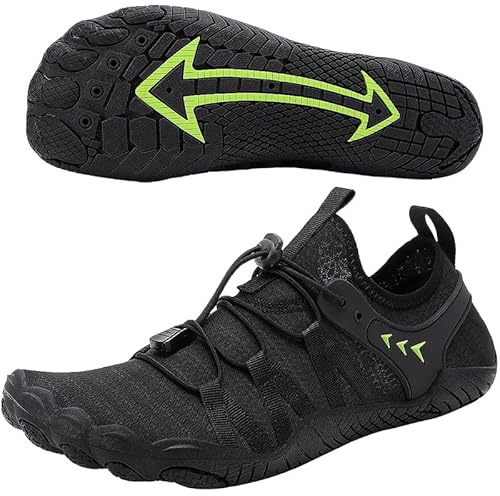 BRAVOVER Unisex Water Shoes for Men Women with Five Toes Design Quick Dry Barefoot Aqua Shoes Ideal for Swim Pool Surf Beach Sea Activities