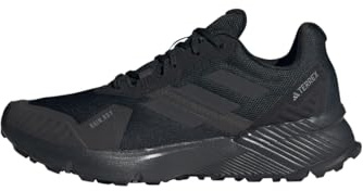 adidas Men's Terrex Soulstride RAIN.RDY Trail Running Shoes, Carbon Black/Carbon/Grey SIX, 12.5 UK