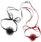 Hifot 2Pcs Halsband Blumen Choker Halskette Damen Mädchen, Wein Schwarze Halskette Verstellbare, Seide Blumen Halskette für Frauen Mädchen Braut Hochzeit Party Geburtstag