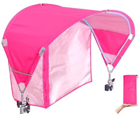 Universal UPF 50+ Sun Shade Canopy Umbrella with Adjustable Clamp Clip for Beach, Outdoor Camping, Sports, Lawn, Zero Gravity Chair and Wheelchair, Wagon (Patent Design)