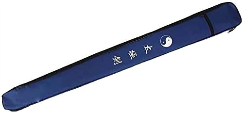 Jausflora Sword Bag Fencing Bag Sword Bags,Carry Case for Bokken,Katana,Samurai Sword,100cm/105cm/110cm Length Sword Storage Bag Weapon Cover with Shoulder Strap-Blue||105cm