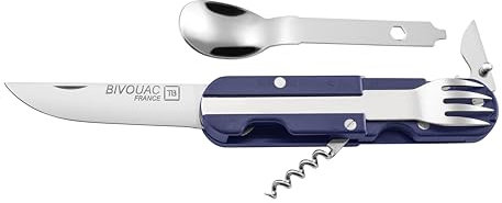 TB Outdoor Bivouac® - couteau multifonctions (Bleu)