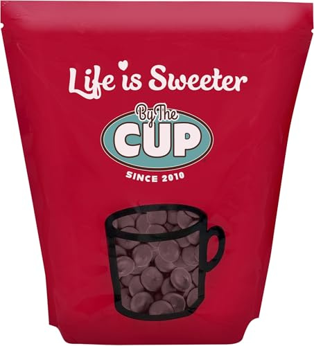 By The Cup Dark Chocolate Melting Wafers, 5 lb Bulk Bag for Chocolate Fountain, Fondue Sets, Molds and More