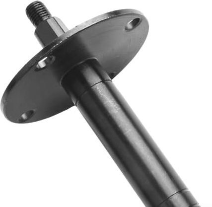 Yuanpgky Pedal de eje de rueda central para bicicleta, pieza de repuesto para equipo de fitness, 180 mm/165 mm de longitud, 17 mm/20 mm de diámetro, construcción (20 mm x 165 mm)
