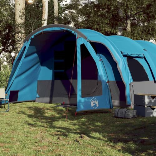 Genérico Tienda de campaña Familiar túnel 8 Personas Impermeable Azul, Tiendas de campaña Azul,94735